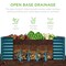 Best Choice Products 4x2x2ft Outdoor Metal Raised Garden Bed, Planter Box for Vegetables, Flowers, Herbs